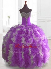 Elegant Multi Color Sweet 16 Dresses with Beading and RufflesSWQD074-2FOR