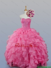 Luxurious 2016 Fall Sweetheart Quinceanera Dresses with Beading and Ruffles SWQD007-6FOR