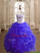 Most Popular Beaded Bodice and Ruffled Quinceanera Dress with Puffy Skirt SWQD148-5FOR