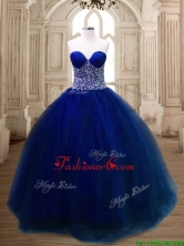 New Arrivals Beaded Tulle Quinceanera Dress in Royal Blue SWQD139-1FOR