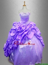 Popular Strapless 2016 Quinceanera Dresses with Sequins SWQD039-4FOR