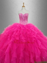 Popular Sweetheart Quinceanera Dresses with Beading and Ruffles for 2016 SWQD033FOR