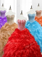 Hot Sale Ball Gown Sweetheart Quinceanera Dresses with Beading SWQD063FOR