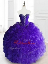 New Style Purple Sweet 16 Dresses with Beading and RufflesSWQD066-4FOR
