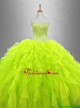 Yellow Green Beautiful Quinceanera Dresses with Ruffles SWQD033-8FOR