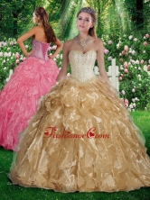 2016 Best A Line Sweetheart Beading and Ruffles Quinceanera Gowns SJQDDT292002FOR