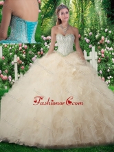 2016 Exquisite A Line Sweetheart Sweet 16 Dresses with Beading SJQDDT307002FOR