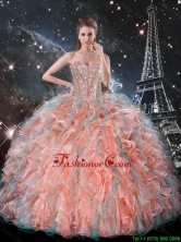 2016 Summer Discount Ruffles and Beaded Quinceanera Dresses in Multi Color QDDTA99002FOR