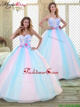 2016 Sweetheart Quinceanera Dresses with Hand Made Flowers  YCQD050FOR