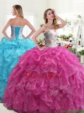 Beautiful Really Puffy Quinceanera Dress with Beading and Ruffles YYPJ031FOR