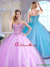 Cheap Ball Gown Beading Quinceanera Gowns with Sweetheart  SJQDDT163002A-1FOR