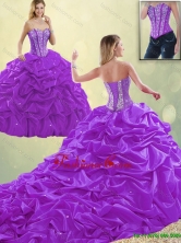 Classical Sweetheart Beading Quinceanera Dresses with Pick Ups SJQDDT192002-2FOR