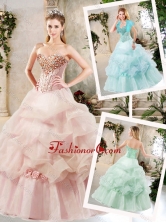 Elegant A Line Quinceanera Dresses with Beading and Pick Ups SJQDDT229002FOR