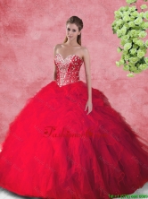 Fashionable Ball Gown Quinceanera Dresses with Beading and Ruffles SJQDDT104002-1FOR