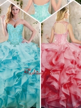 Fashionable Ruffles Quinceanera Dresses with Appliques SJQDDT227002-1FOR 