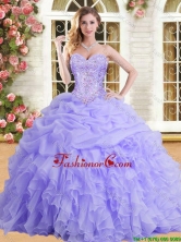 Latest Applique and Ruffled Quinceanera Dress in Lilac for Spring YSQD002-2FOR