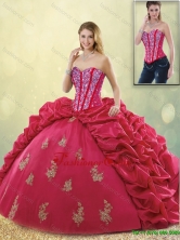 Latest Brush Train Beading Sweet 16 Dresses in Coral Red SJQDDT191002-1FOR