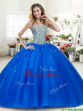 Luxurious Beaded Bodice Royal Blue Quinceanera Dress in Tulle YYPJ044FOR