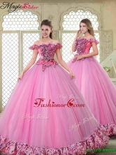 New Style Off the Shoulder Quinceanera Gowns in Multi Color YCQD032FOR