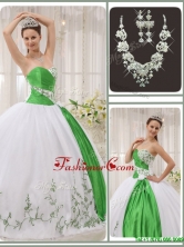 Popular Sweetheart Quinceanera Dresses with Embroidery for 2016  QDZY408CFOR