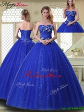 Pretty Ball Gown Sweetheart Quinceanera Dresses in Royal Blue YCQD029FOR
