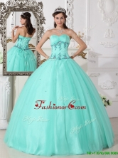 Romantic Green Ball Gown Sweetheart Quinceanera Dresses  QDZY590AFOR