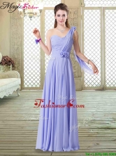 2016 Beautiful One Shoulder Floor Length Dama Dresses for Spring BMT068BFOR