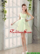 2016 Fall A Line Strapless Short Dama Dresses with Ruching BMT014C-1FOR
