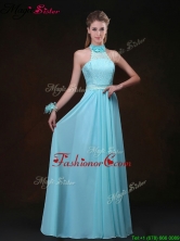 2016 Hot Sale Empire Halter Top Dama Dresses with Lace BMT069EFOR