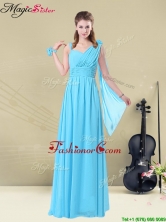 2016 Simple Floor-length Straps Ruching Dama Dresses BMT008-7DFOR