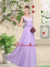 Classical 2016 Bowknot Dama Dresses with Floor Length BMT046DFOR