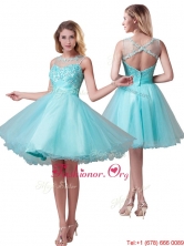 Classical See Through Bateau A Line Prom Dress with Beading YCPD051FOR