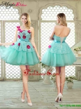 Elegant A Line Appliques and Lace Dama Dresses with One Shoulder YCPD001FOR