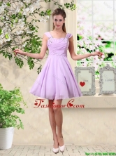 Exclusive Straps Beaded Dama Dresses with Mini Length BMT048BFOR
