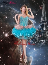 Gorgeous Sweetheart Short Dama Dresses with Beading for 2016 QDDTA112003FOR