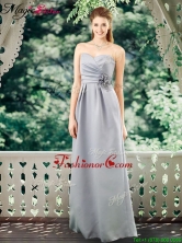 Romantic Empire Sweetheart Dama Dresses with Hand Made Flowers BMT070FOR
