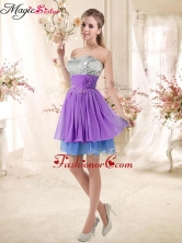 Top Selling Sweetheart Short Sequins Dama Dresses in Multi Color BMT002E-7FOR
