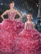 Fall Fashionable Ball Gown 2016 Macthing Sister Dresses with Beading QDDTA95002-LGFOR