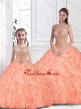Inexpensive Scoop Macthing Sister Dresses with Beading  for Fall SJQDDT109002-LGFOR