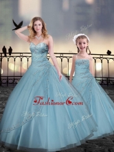 Popular 2016 Sweetheart Macthing Sister Dresses with Beading XFQD963-8-LGFOR