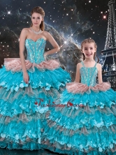 Wonderful Ball Gown Ruffled Layers Macthing Sister Dresses for 2016 QDDTA112002-LGFOR