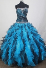2012 Modest Ball Gown Sweetheart Neck Floor-Length Quinceanera Dresses Style JP42632
