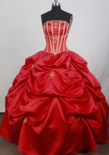 2012 Popular Ball Gown Strapless Floor-Length Quinceanera Dresses Style JP42653