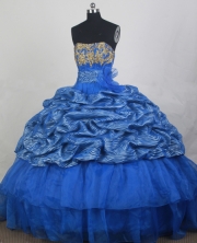 2012 Popular Ball Gown Strapless loor-Length Quinceanera Dresses Style JP42656
