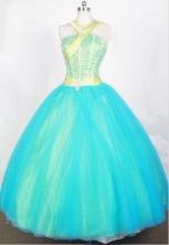 2012 Pretty Ball Gown Halter Top Neck Floor-Length Quinceanera Dresses Style JP42626