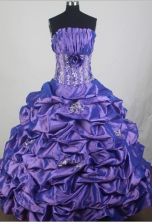 2012 Unique Ball Gown Strapless Floor-Length Quinceanera Dresses Style JP42636