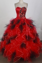 2012 Unique Ball Gown Sweetheart Floor-Length Quinceanera Dresses Style JP42674