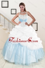 2015 Best Multi Color Dresses for Quince with Pick Ups and Beading XFNAO085TZFXFOR