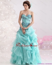 2015 Best Sweetheart Floor Length Quinceanera Dresses with Appliques WMDQD004FOR