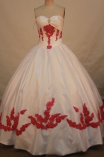 Affordable Ball gown Strapless Floor-length Quinceanera Dresses Style FA-W-037